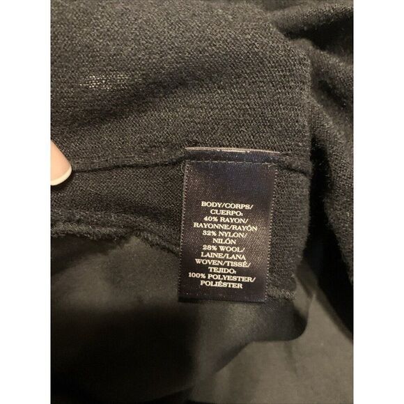 Ann Taylor Solid Black Crew Neck Long Sleeve Sweater Small - Picture 4 of 4